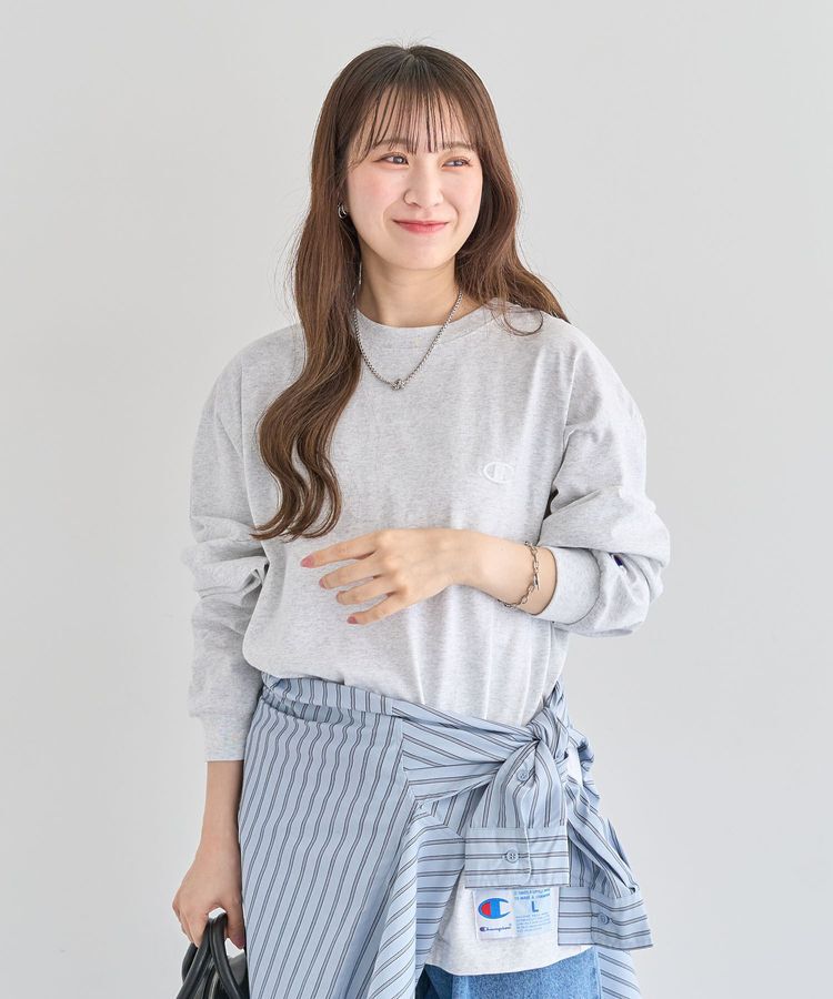 Green Parks「■Champion LONG SLEEVE T-SHIRT」|Tシャツ・カットソー|Gray Mixture