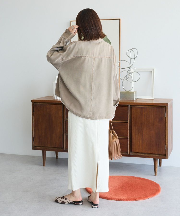 Green Parks「裾フリンジヴィンテージ風シャツ」|シャツ・ブラウス|