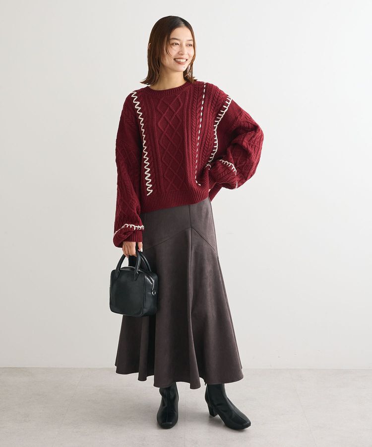 Green Parks「・ELENCARE DUE ハンドステッチケーブルニット」|ニット・セーター|