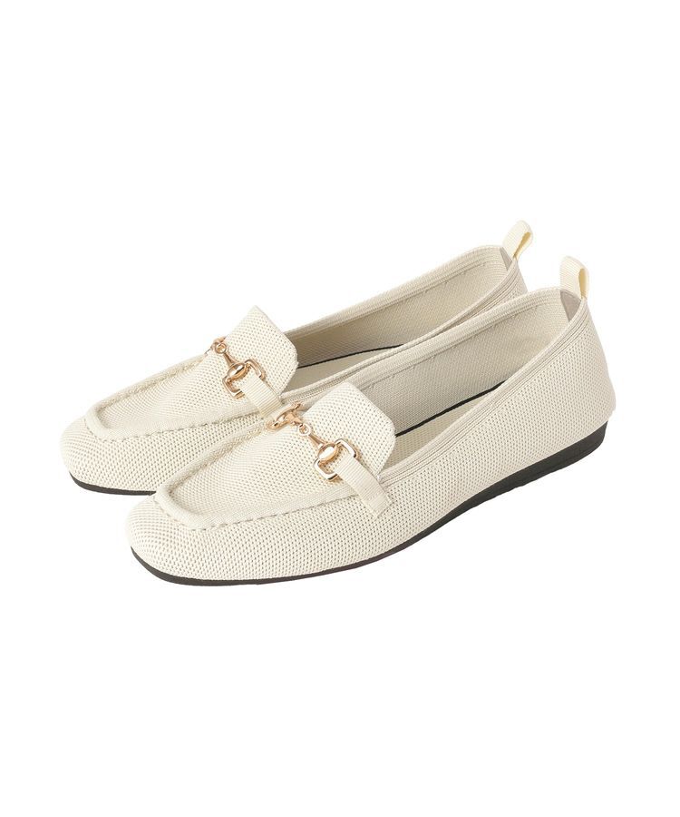 Green Parks「洗えるニットローファー」|ローファー|Ivory