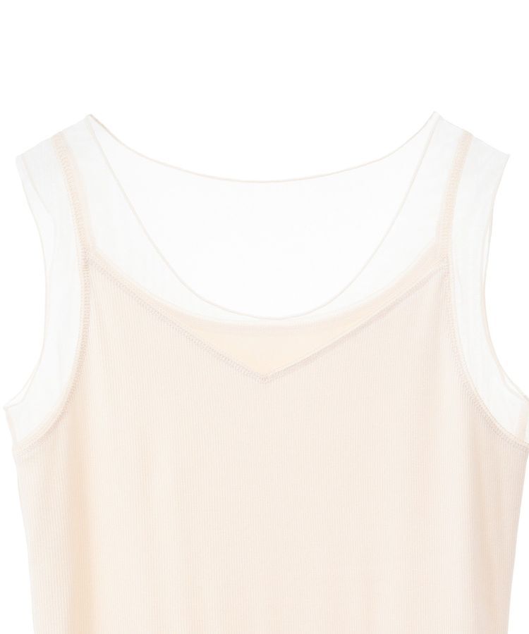 YECCA VECCA「チュールMIXリブインナー」|インナー|