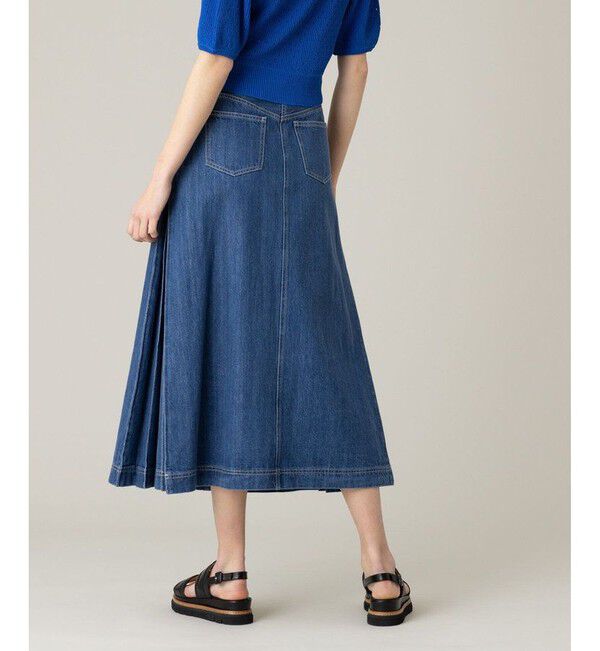 LOULOU WILLOUGHBY「【LOULOU WILLOUGHBY】サイドタックロングデニムスカート」|スカート|
