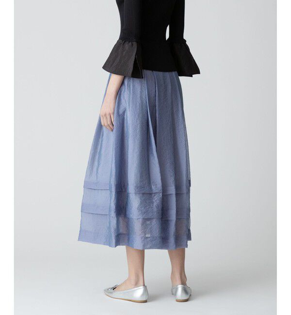 allureville「シアーオーガンタックギャザースカート」|スカート|