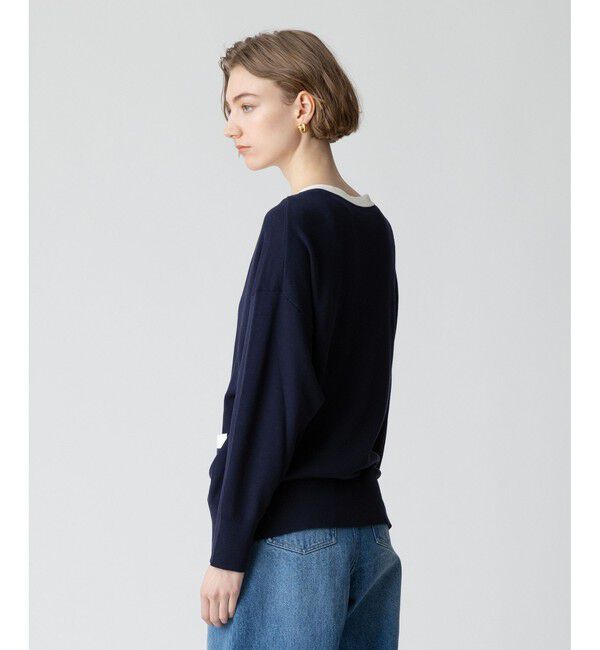 allureville「ハイツイストコットンV カーディガン」|カーディガン|