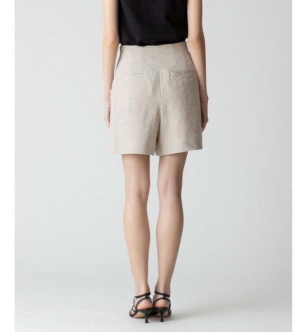 allureville「リネン/ポリエステルハイライズショートパンツ」|その他|