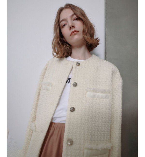 allureville「ロービングツイードクルーネックジャケット」|その他|