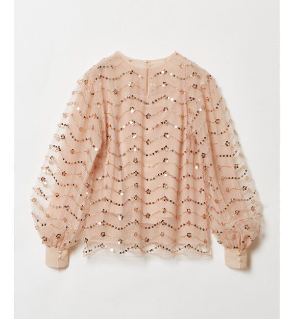 LOULOU WILLOUGHBY「【LOULOU WILLOUGHBY】スパンコールビジューブラウス」|シャツ・ブラウス|
