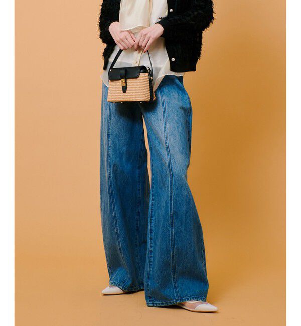 allureville「◇ラインデニムパンツ」|デニム|