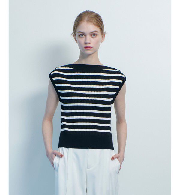 LOULOU WILLOUGHBY「【LOULOU WILLOUGHBY】プレーティングリブプルオーバー」|ニット・セーター|