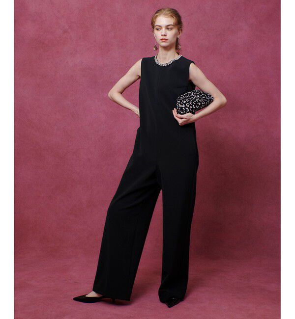 LOULOU WILLOUGHBY「【LOULOU WILLOUGHBY】ビジューオールインワン」|オールインワン|