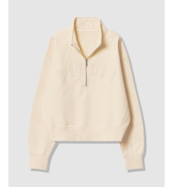 allureville「ハーフジップ刺繍プルオーバー」|Tシャツ・カットソー|