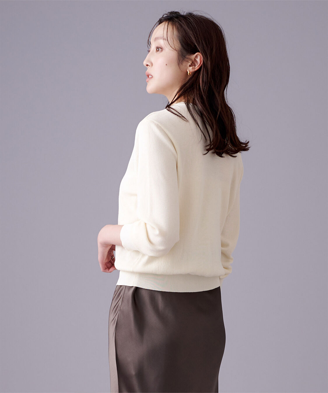 ur's「2wayパール釦ニットカーディガン」|ニット・セーター|