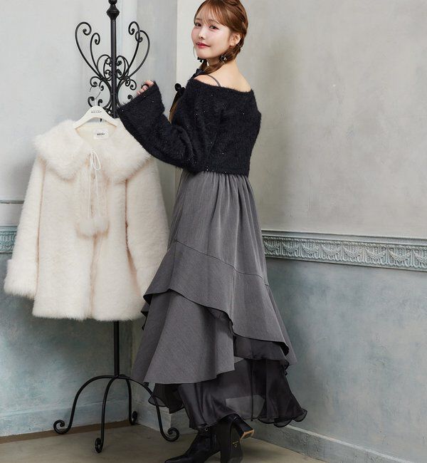  「【HolidayCollection】ニットSETイレヘムワンピース」|ワンピース|