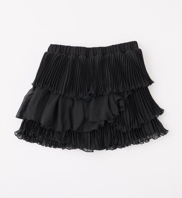 「【HolidayCollection】プリーツティアードミニスカート」|スカート|