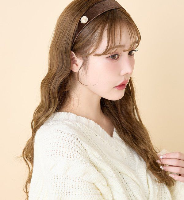  「ゴールドボタン付きカチューシャ」|その他|