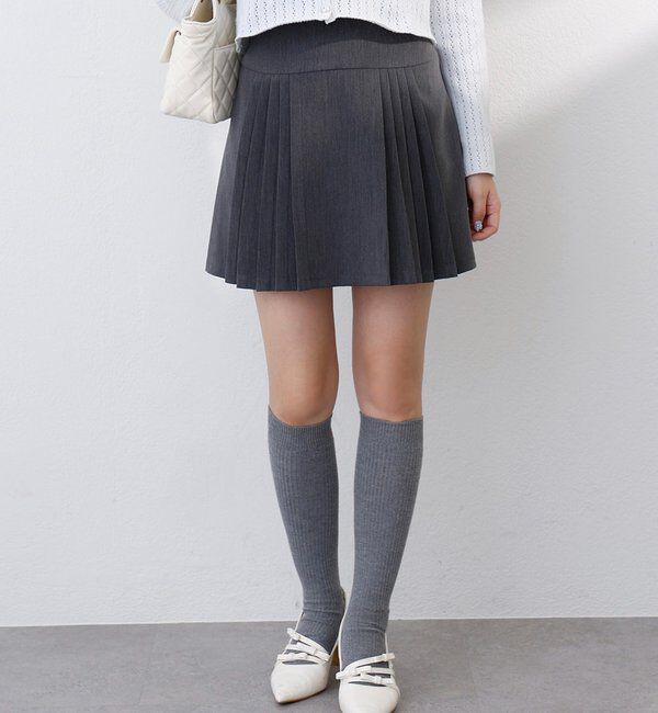 「ツイードプリーツミニスカート／サイズ展開あり」|スカート|
