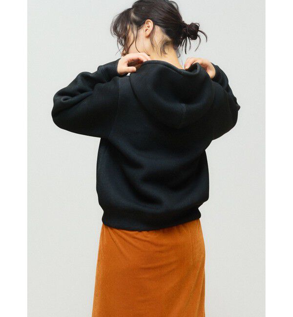 MIDIUMISOLID「MIDIUMISOLID for Ladies シアーダブルニットジップパーカー」|ニット・セーター|