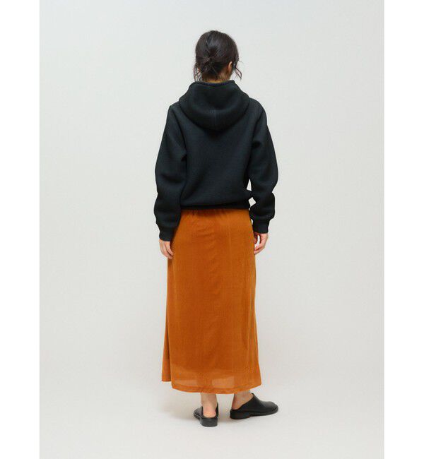 MIDIUMISOLID「MIDIUMISOLID for Ladies シアーダブルニットジップパーカー」|ニット・セーター|