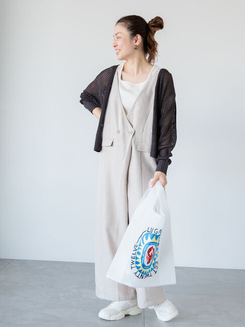 Lugnoncure「麻調オールインワン《2025spring catalog item》」|オールインワン|ベージュ