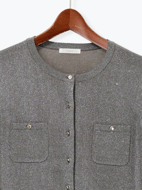 Te chichi「ポケットデザインクルーネックカーディガン」|カーディガン|