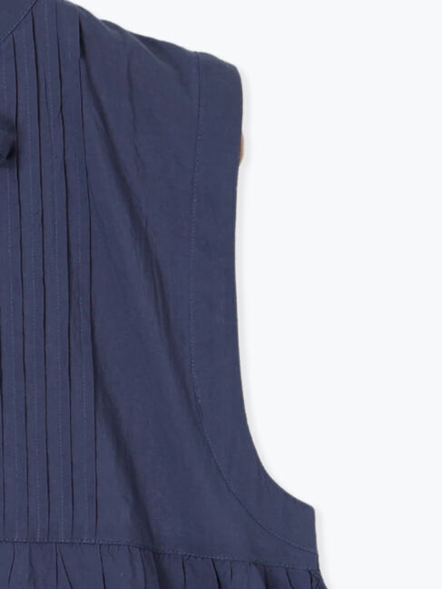 Samansa Mos2 blue「【Made in India】リボンベスト」|シャツ・ブラウス|