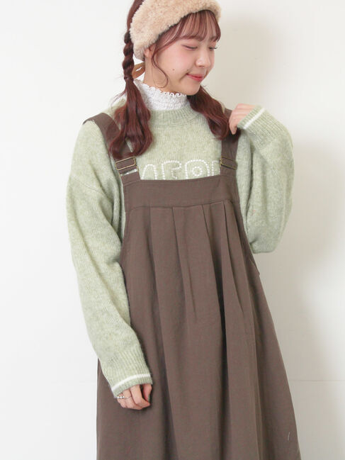 Samansa Mos2「【吸湿発熱】襟レースシャーリングカットソー」|Tシャツ・カットソー|