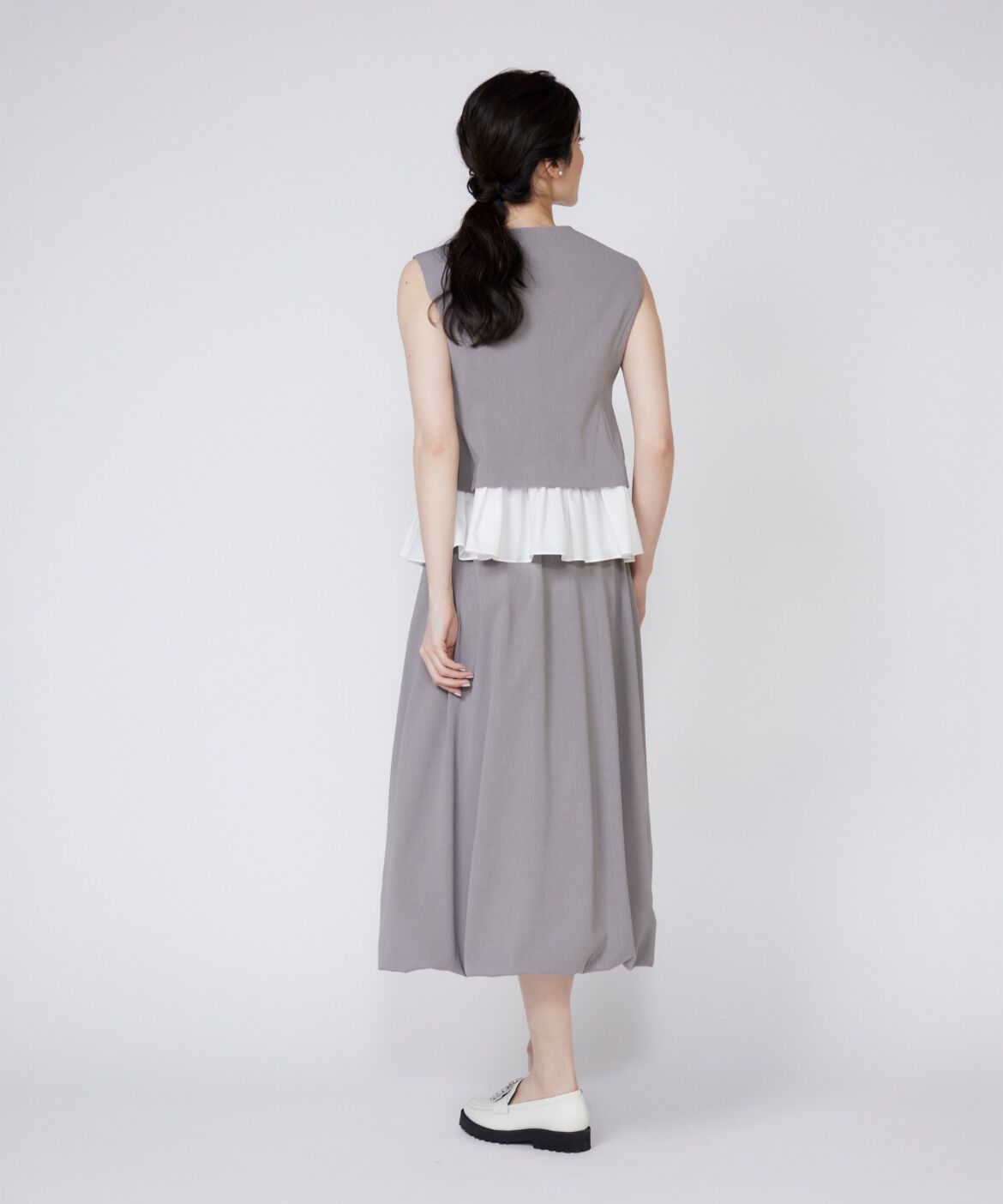 Maglie le cassetto「異素材ドッキングジレ」|ダウンベスト・ベスト|