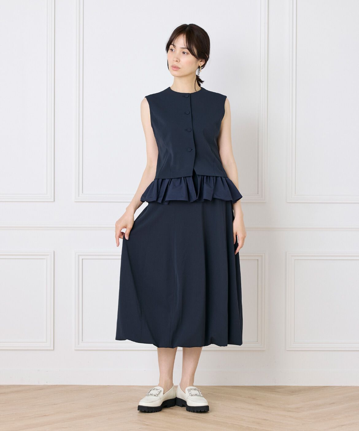 Maglie le cassetto「《大きいサイズ》セミバルーンスカート」|スカート|