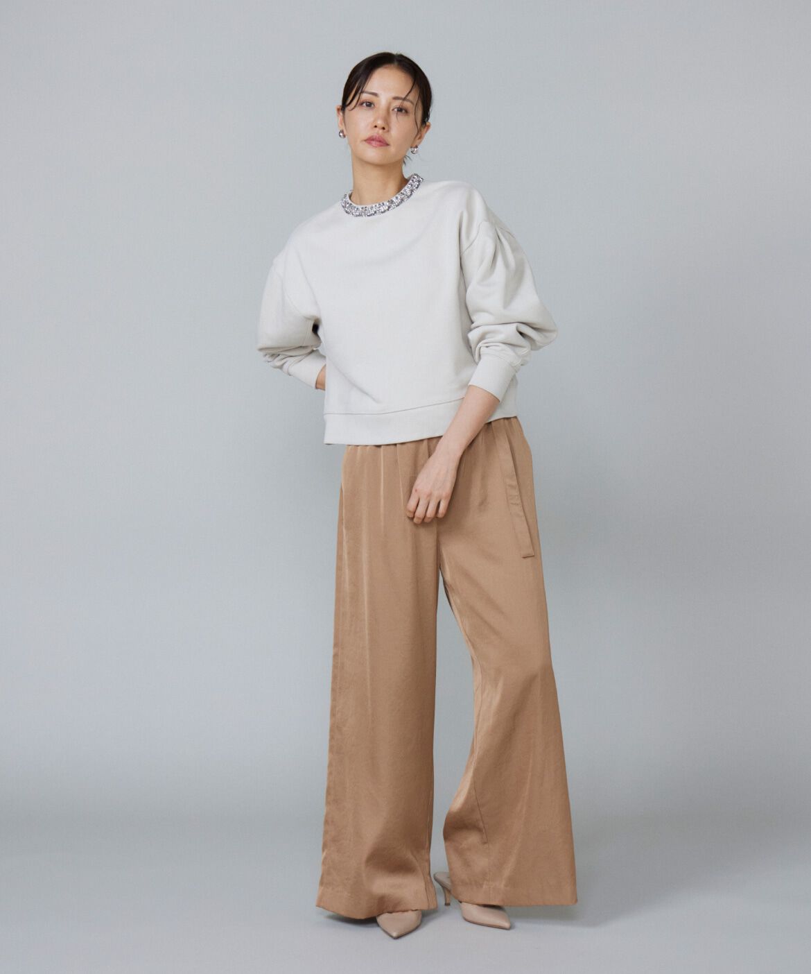 Le Souk「サテンワイドパンツ」|その他|