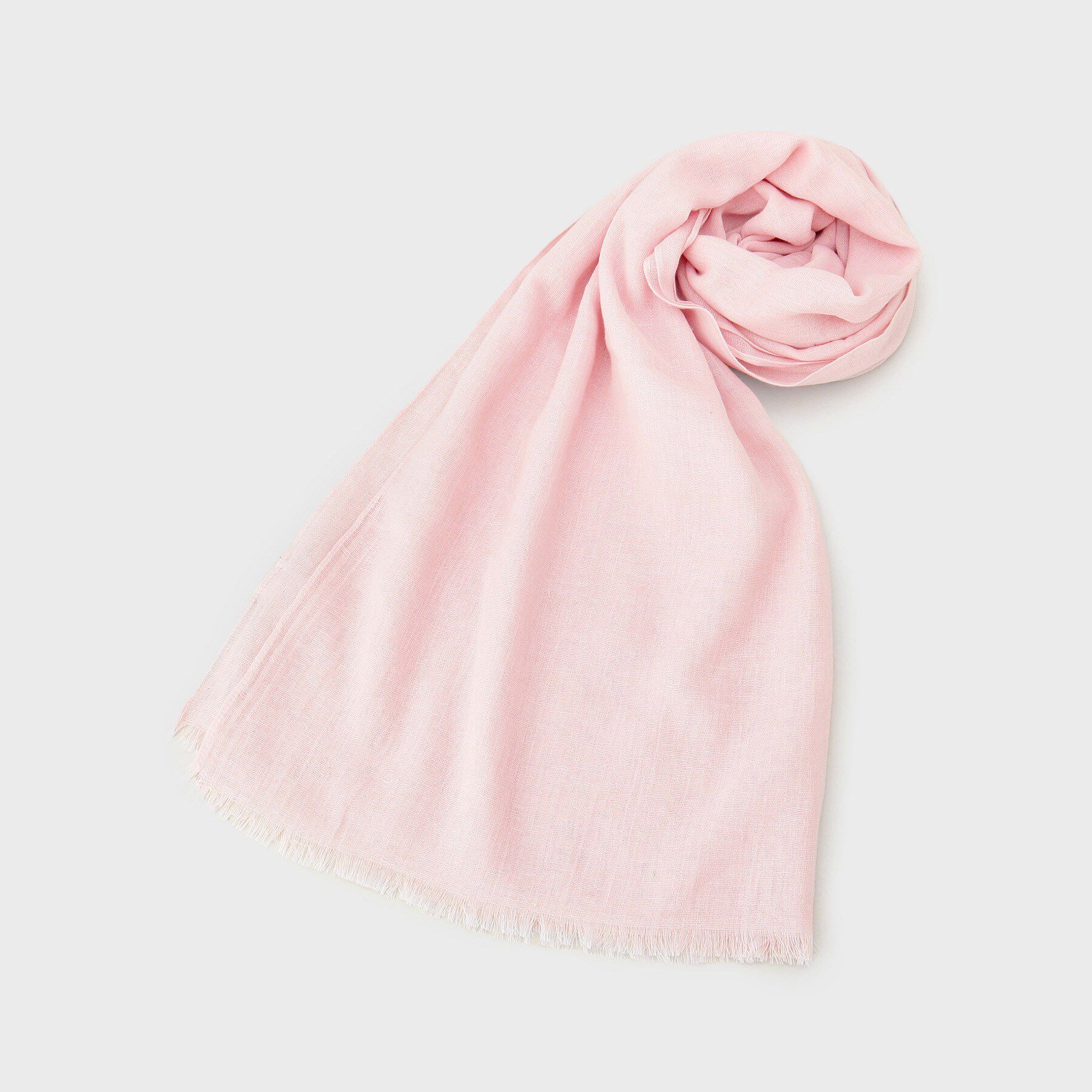 UNTITLED「コットンリネンストール」|ストール|ピンク(071)