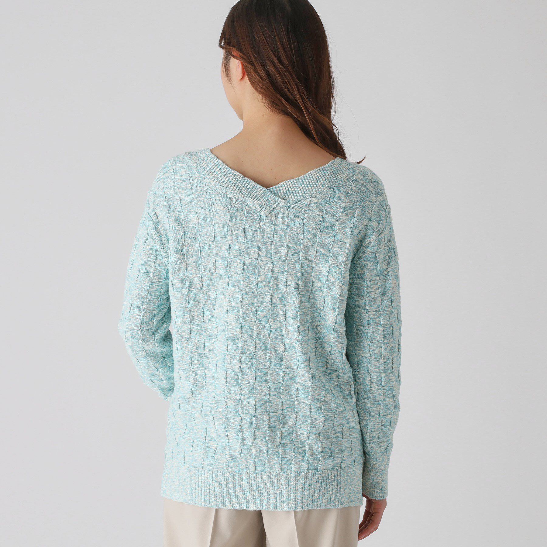 COUP DE CHANCE「【洗える】前後2WAYロング丈ニットトップス」|ニット・セーター|