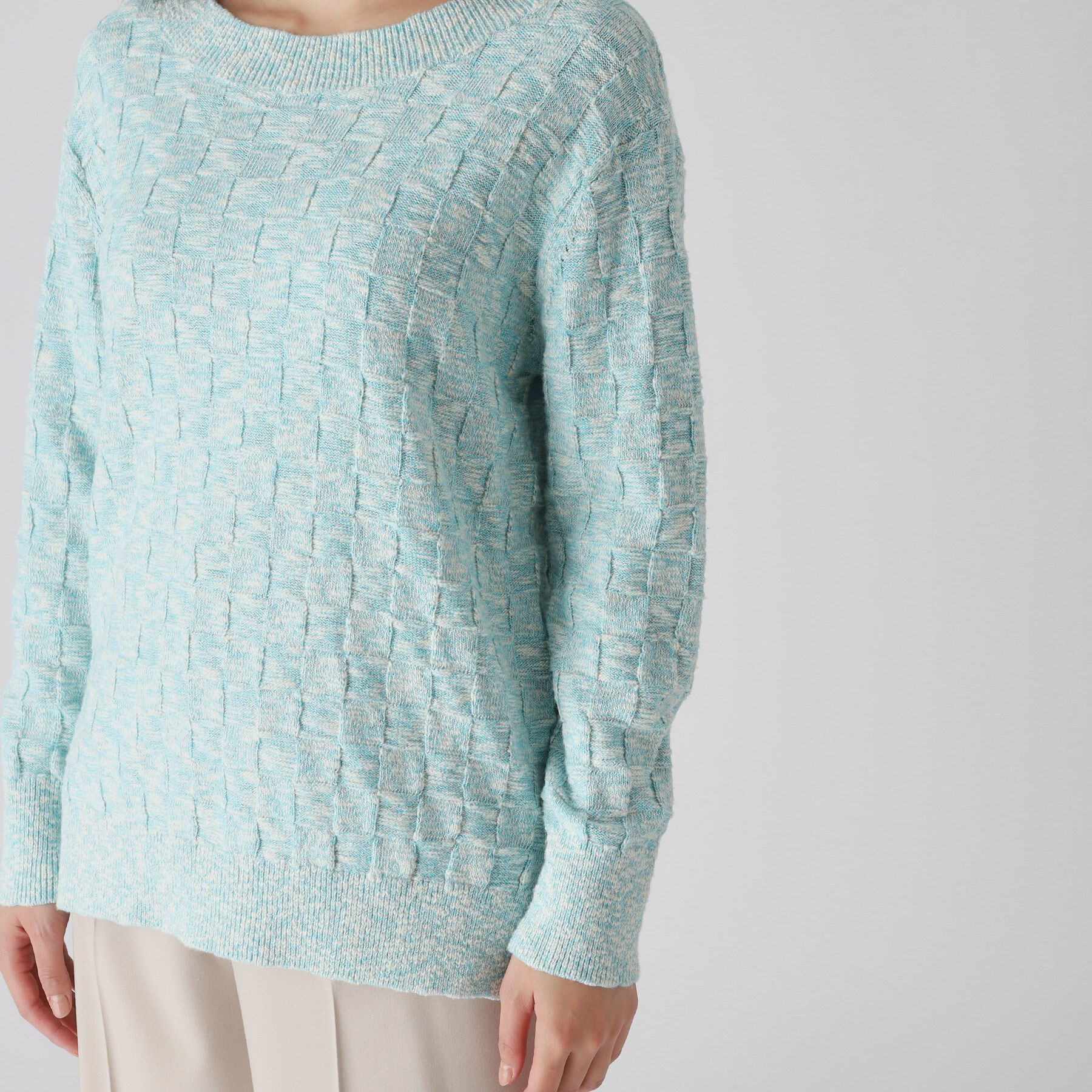 COUP DE CHANCE「【洗える】前後2WAYロング丈ニットトップス」|ニット・セーター|