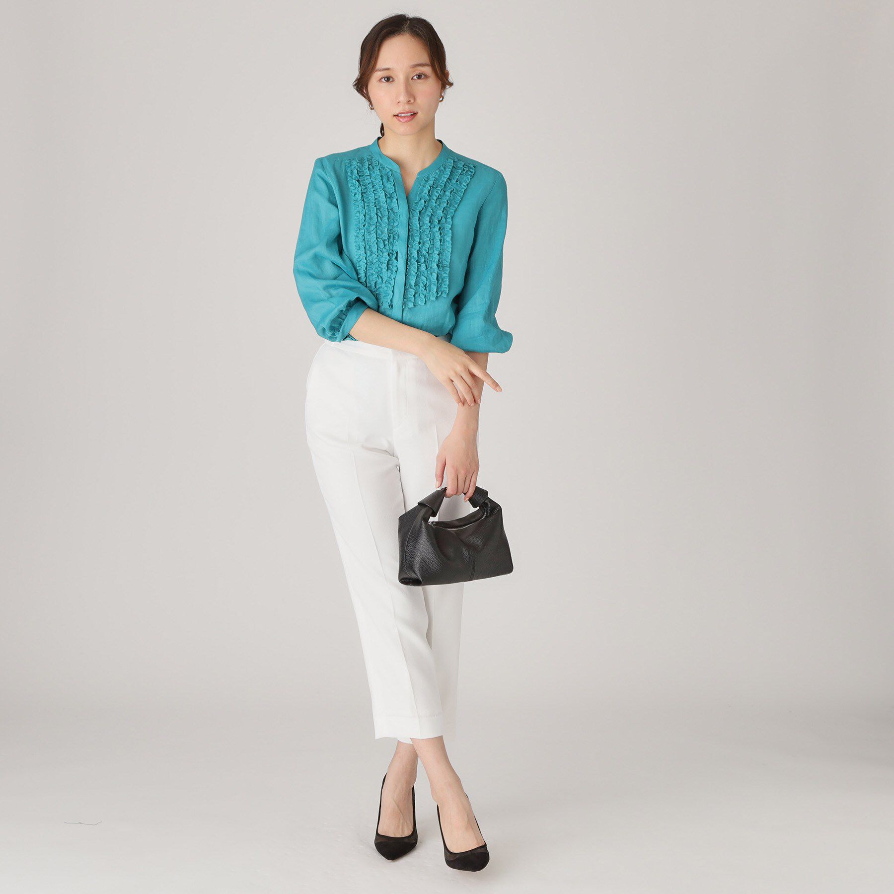 COUP DE CHANCE「【手洗い可／日本製】タックテーパードパンツ」|その他|