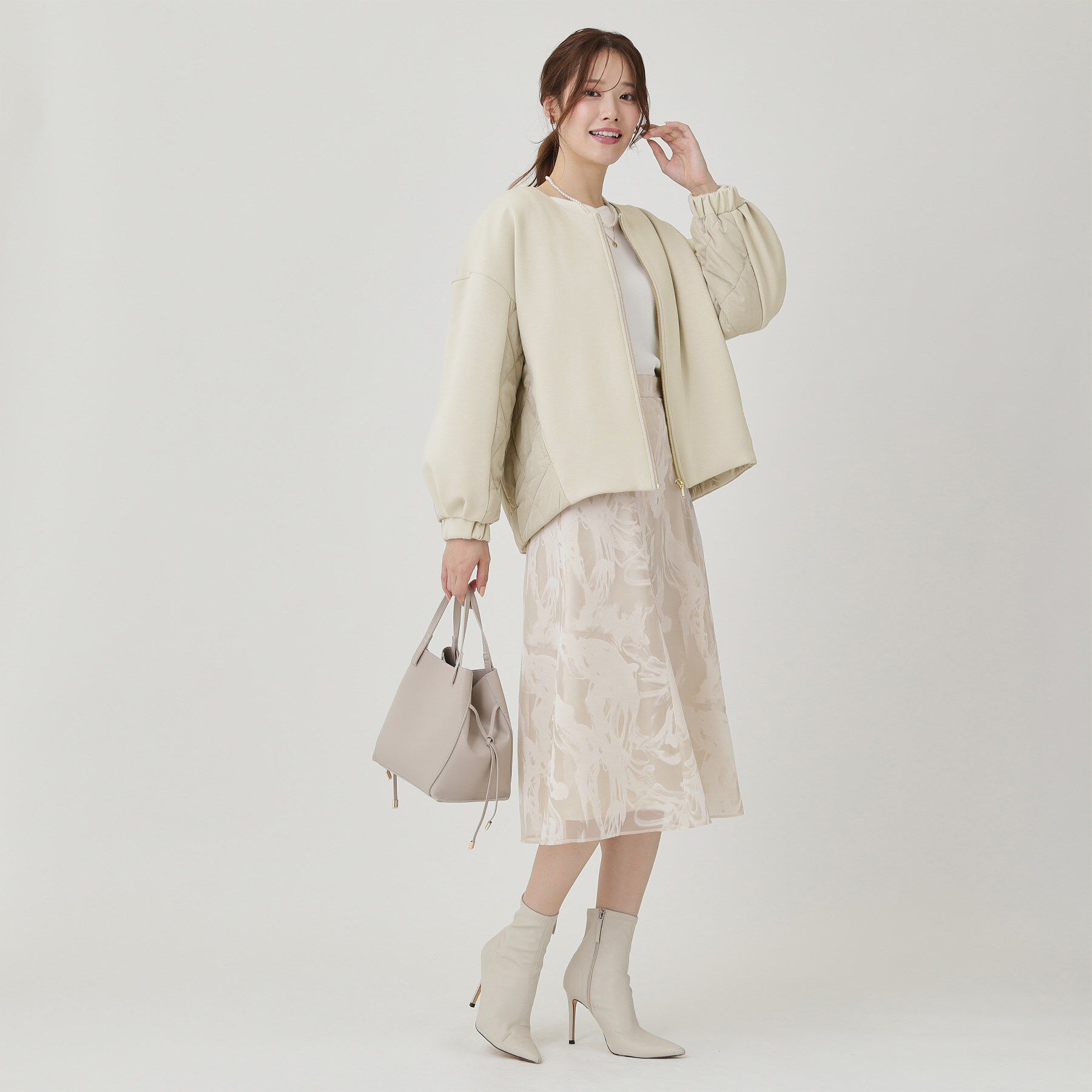 COUP DE CHANCE「【軽羽織】中綿キルティングブルゾン」|ブルゾン・スタジャン|