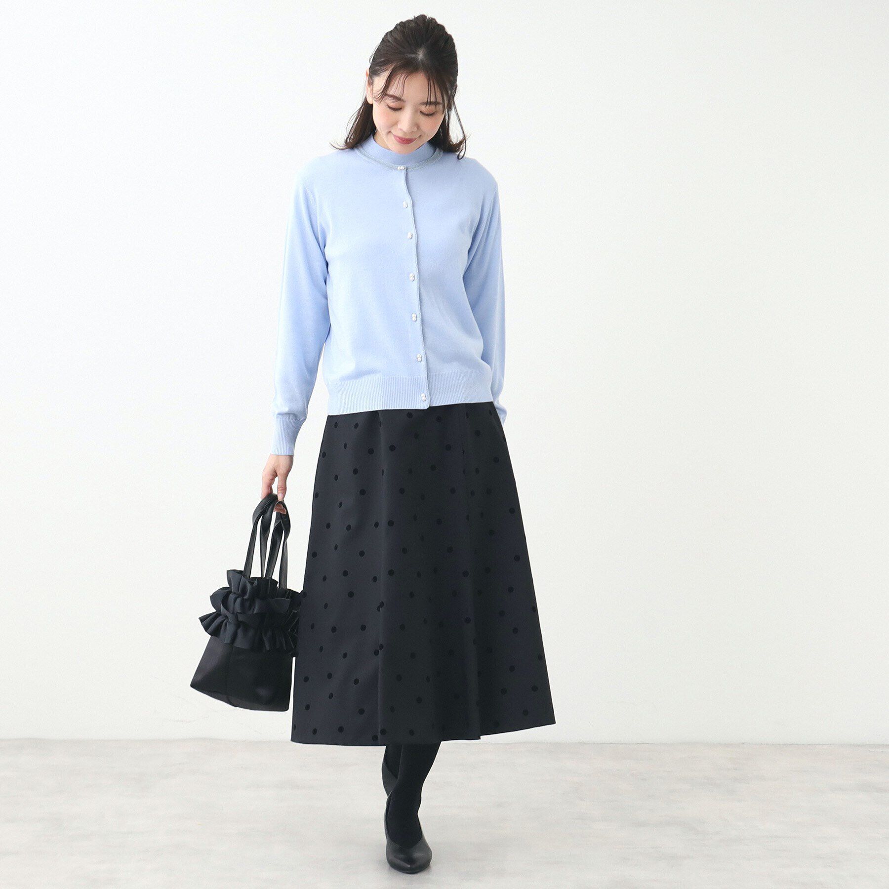 Reflect「ドットプリントフレアスカート」|スカート|