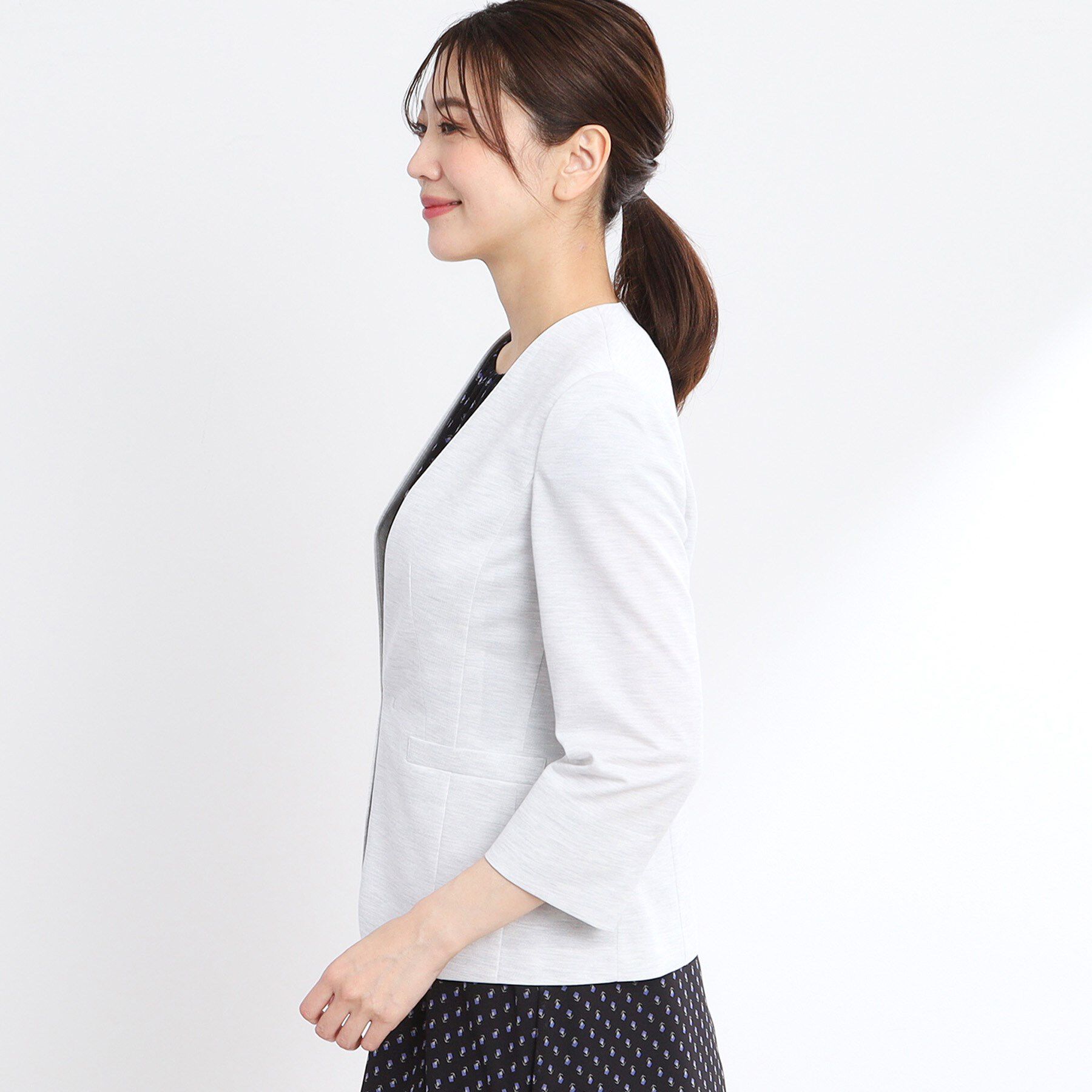 Reflect「【匠シリーズ／洗える】匠ジャケット／ノーカラー」|ノーカラージャケット|