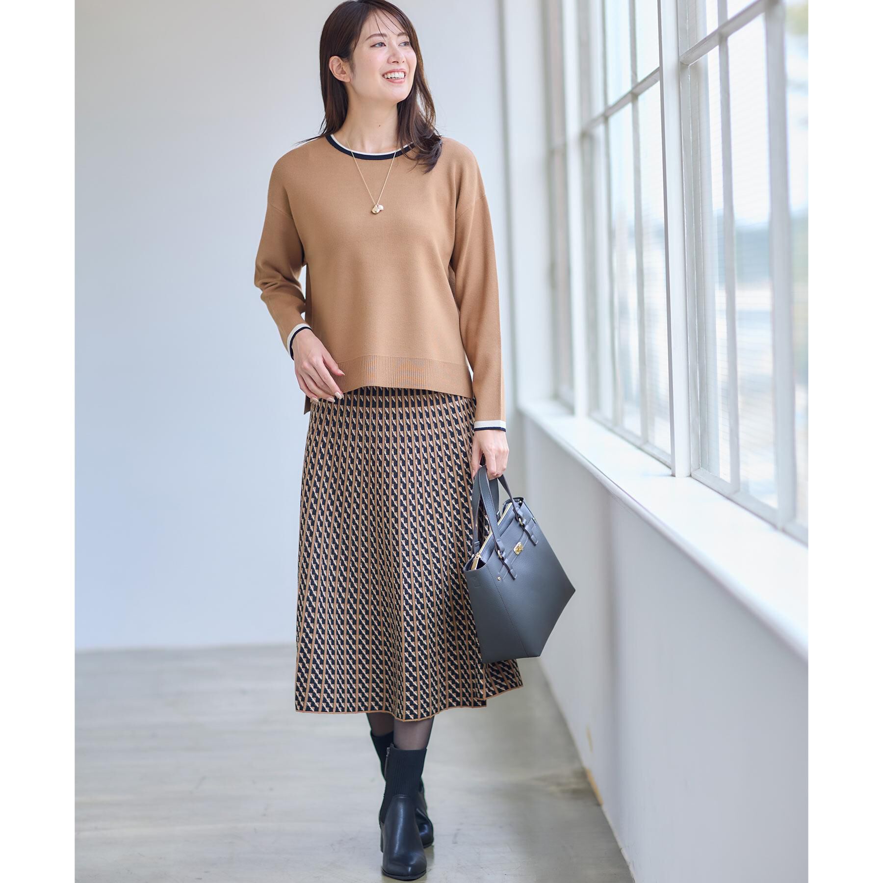 Reflect「【WEB先行カラーあり／セットアップ可】ゆったりフォルムニット」|ニット・セーター|