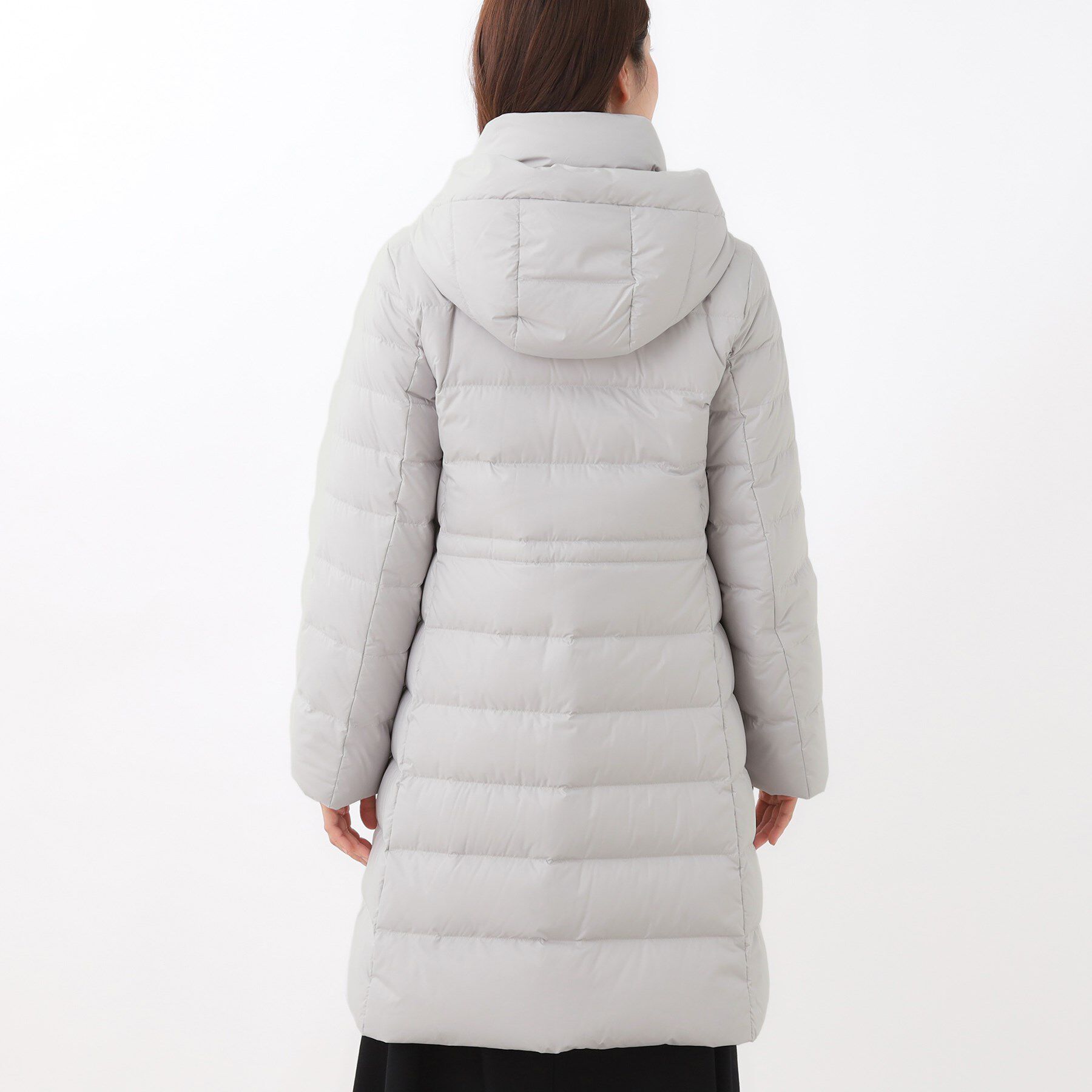 Reflect「【定番人気／ウエスト調整可】フーデッドロングダウンコート」|ダウン|