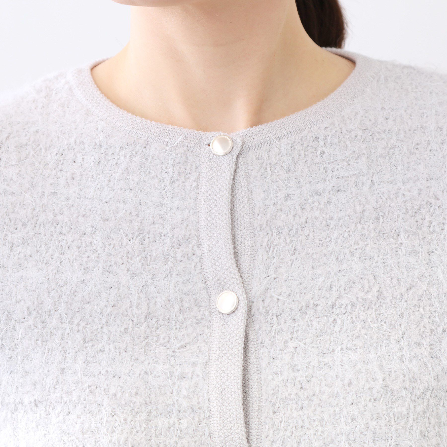 Reflect「【お食事会やお出かけに◎】ふんわりジャカード編みカーディガン」|カーディガン|