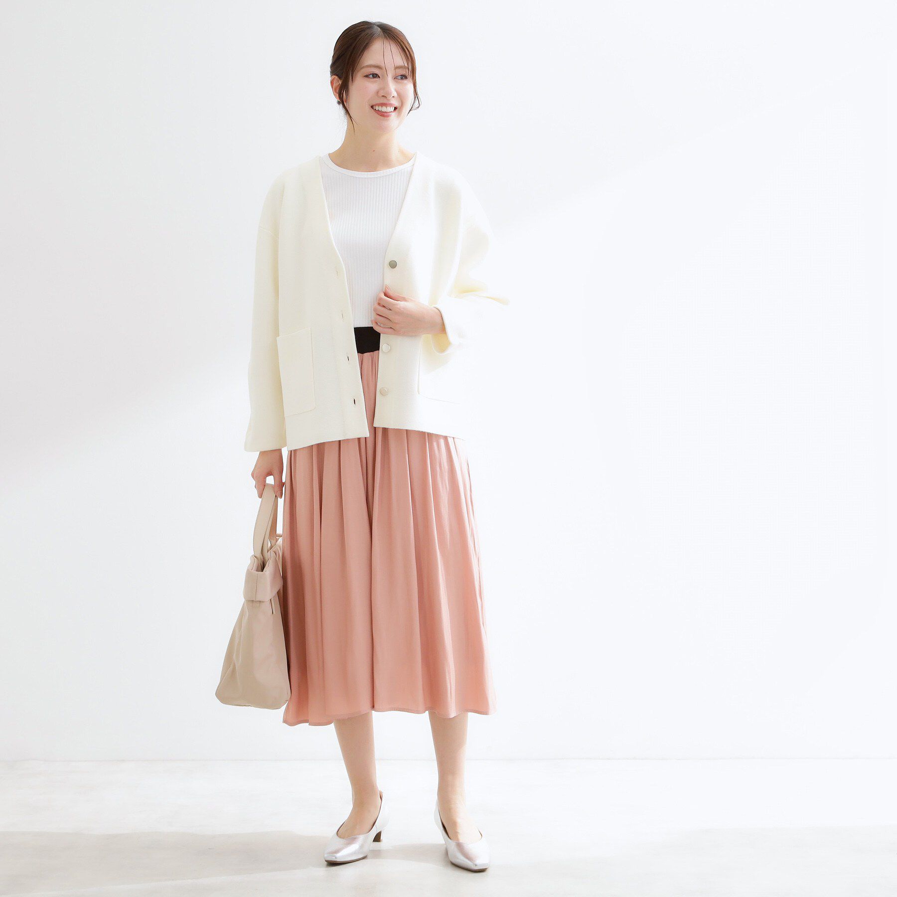 Reflect「【着回し力◎】ジャケット風ニットカーディガン」|カーディガン|