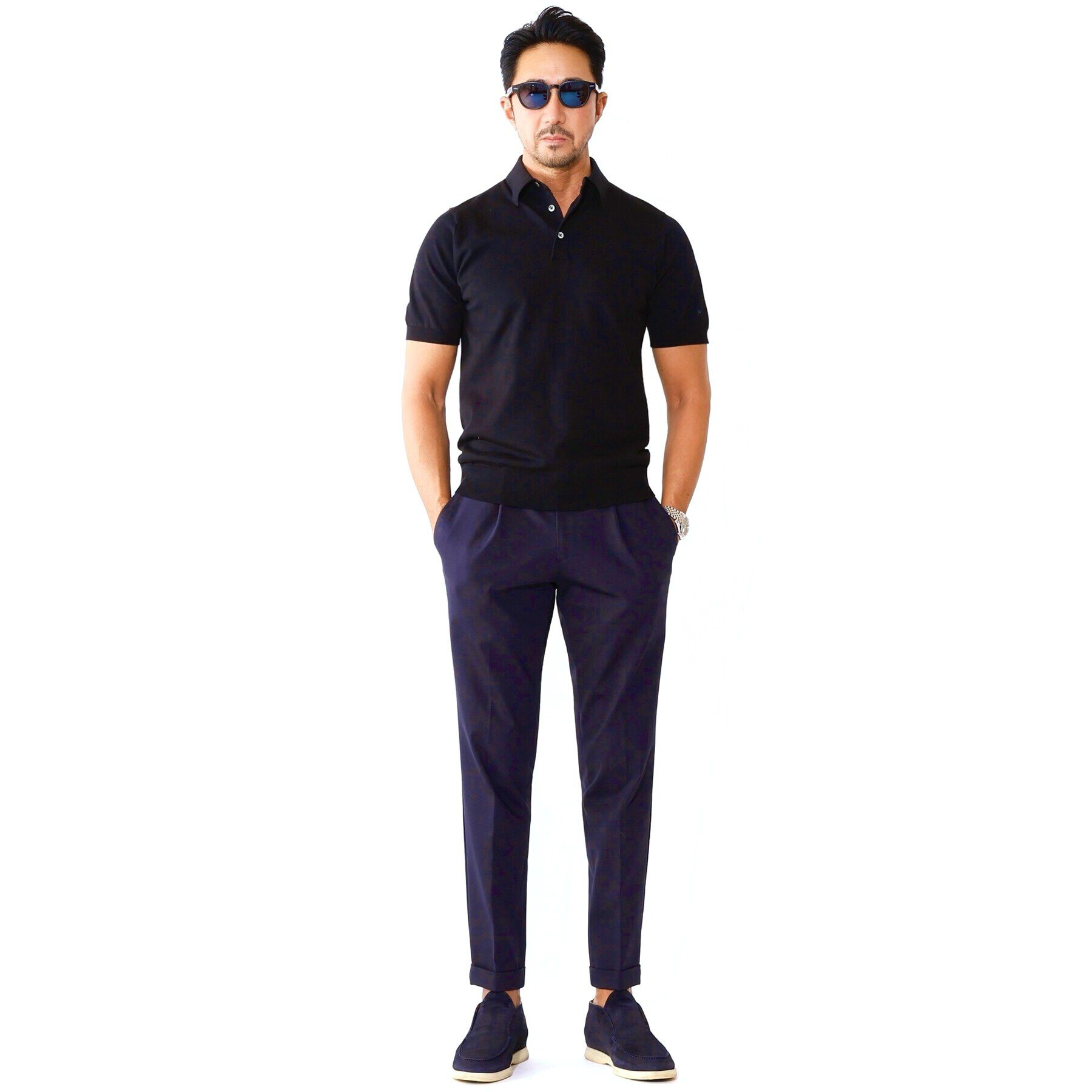 DRESSTERIOR「【干場義雅&times;DRESSTERIOR】ニットポロシャツ」|ポロシャツ|