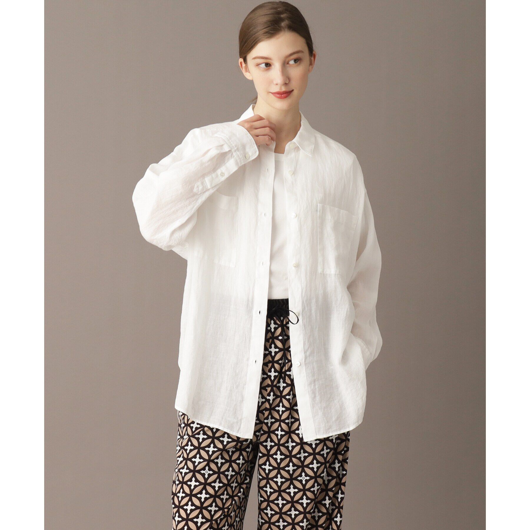 DRESSTERIOR「【人気定番/ラミー100％】ガーメントダイラミーシャツ」|シャツ・ブラウス|