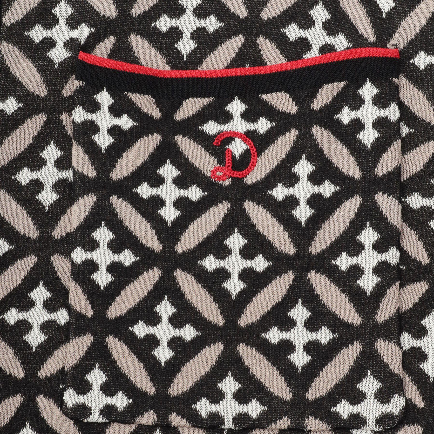 DRESSTERIOR「オーバーラップサークル ニットシャツ」|ニット・セーター|