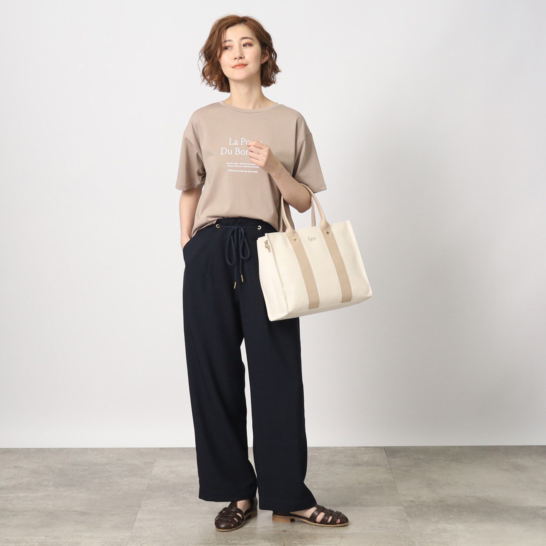 grove「【Lee別注】スクエアA4 2WAYトート【A4サイズ収納可】」|トートバッグ|