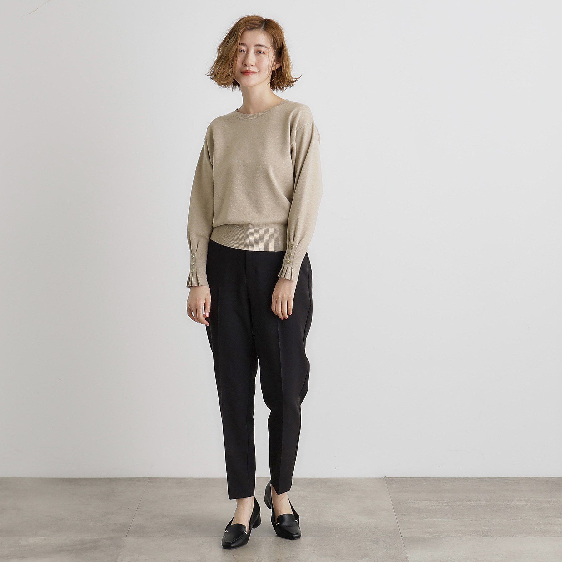 grove「タックスリーブニット」|ニット・セーター|