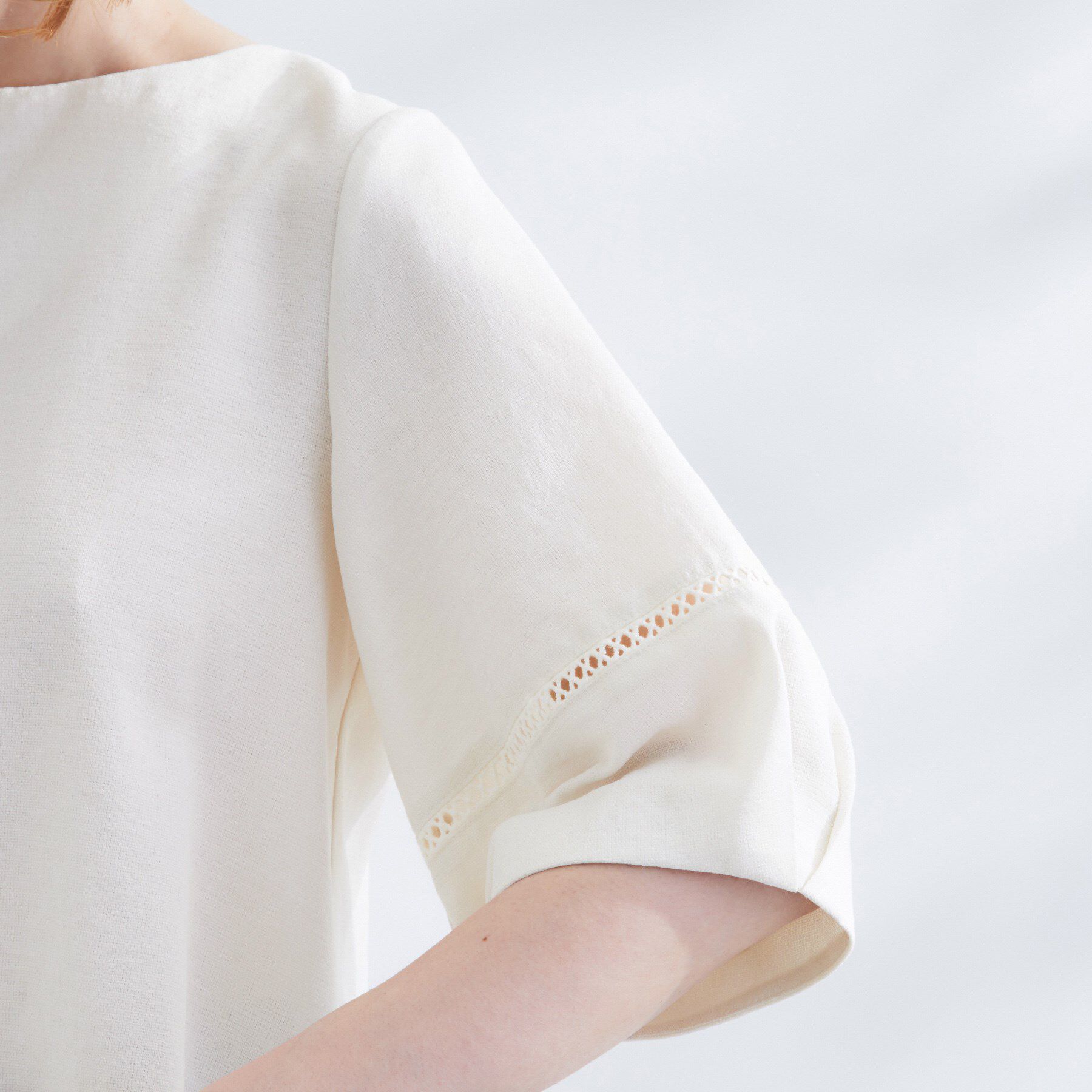 grove「お洒落に決まる 麻調袖コンシャスブラウス」|シャツ・ブラウス|