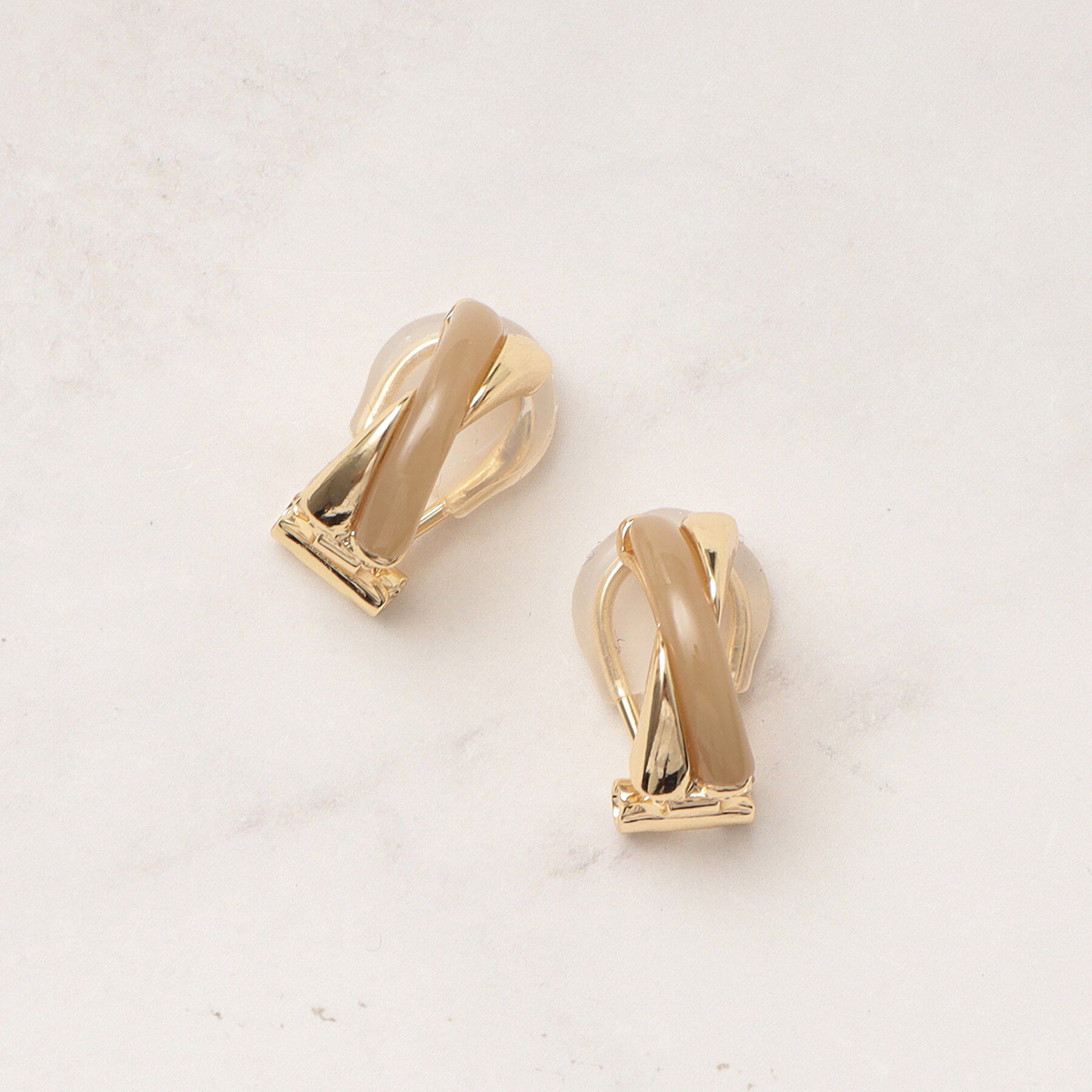 grove「カラークロスメタルイヤリング」|イヤリング|