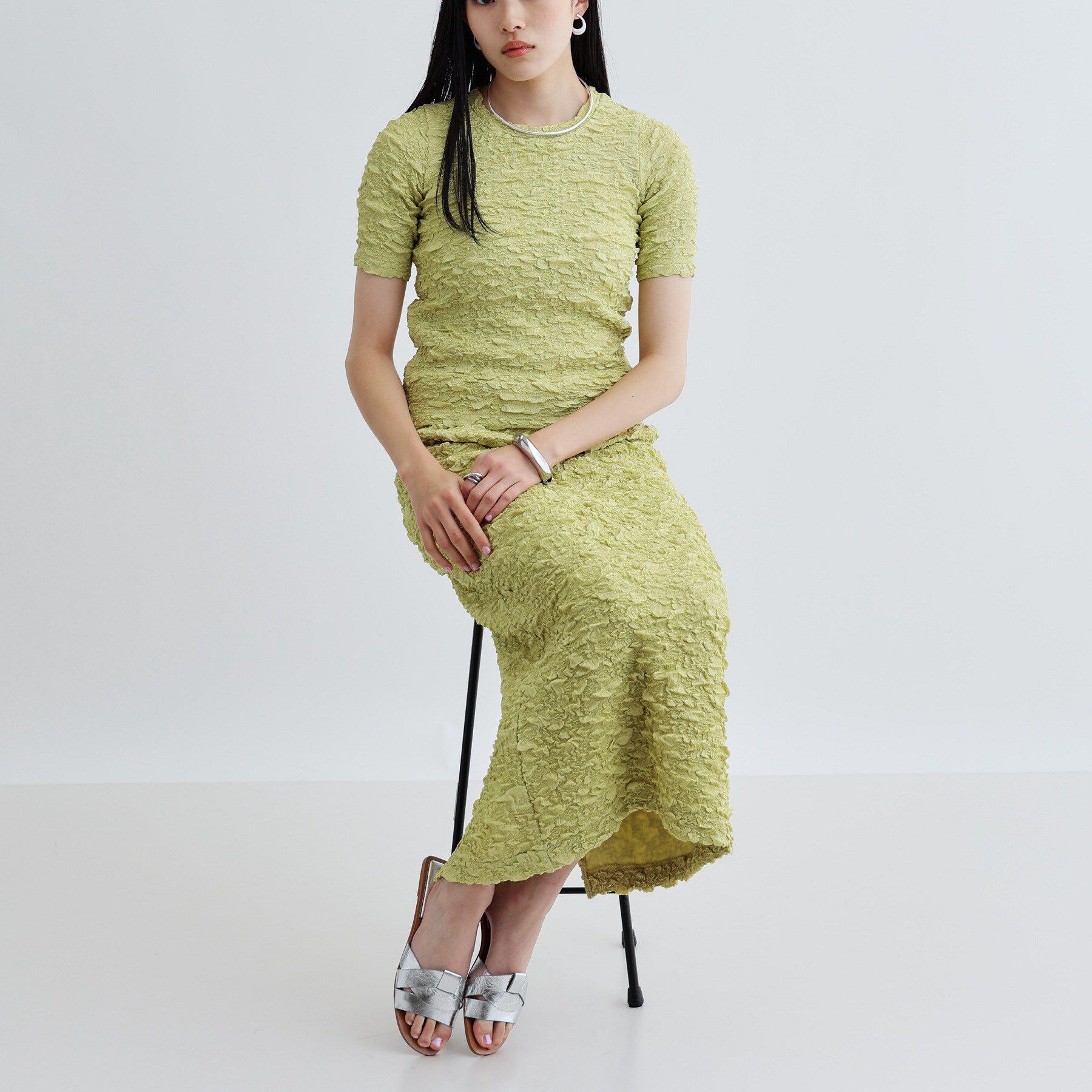 GALLEST「ふくれジャカードタイトスカート」|スカート|