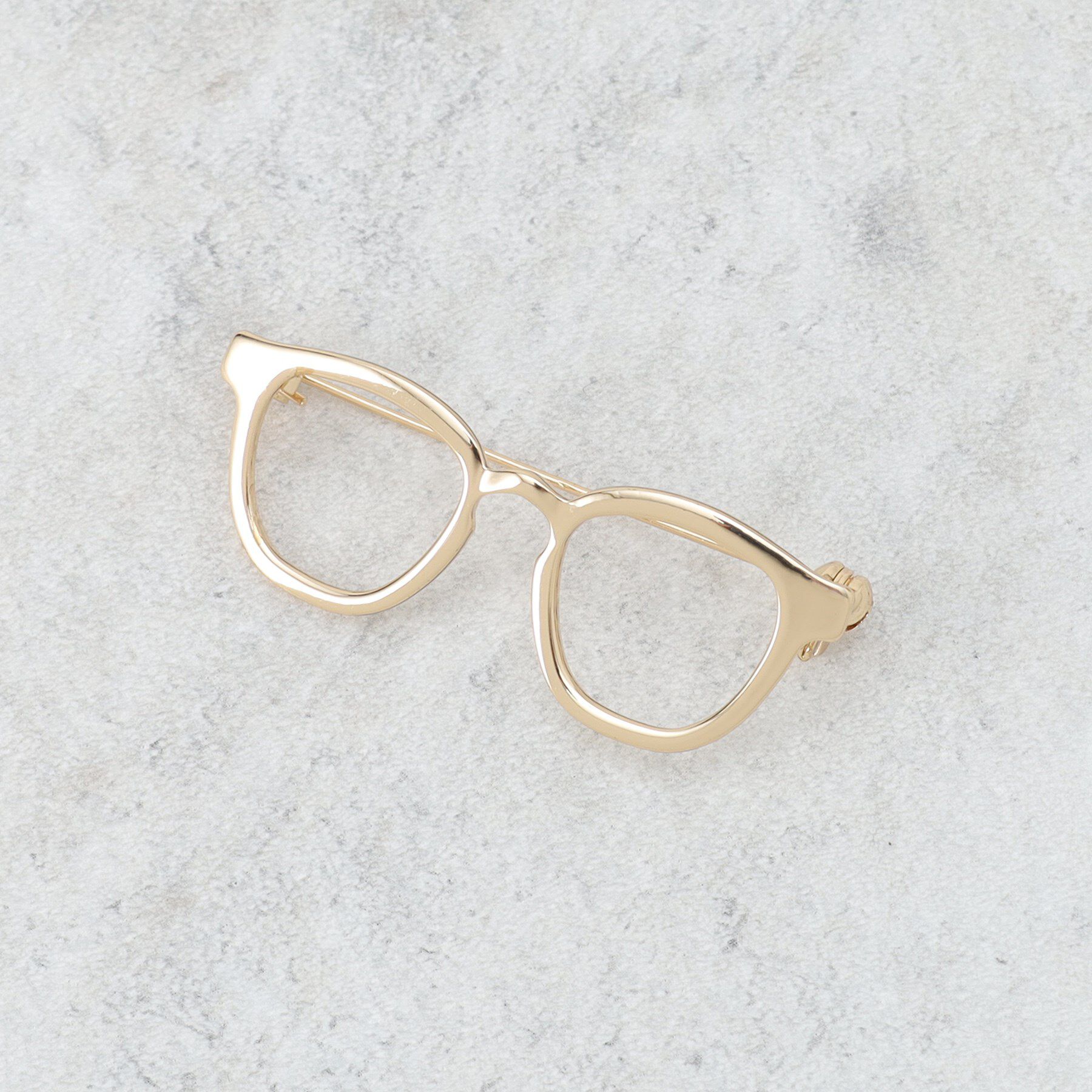 INDIVI「メガネモチーフブローチ」|ブローチ・コサージュ|ゴールド(007)