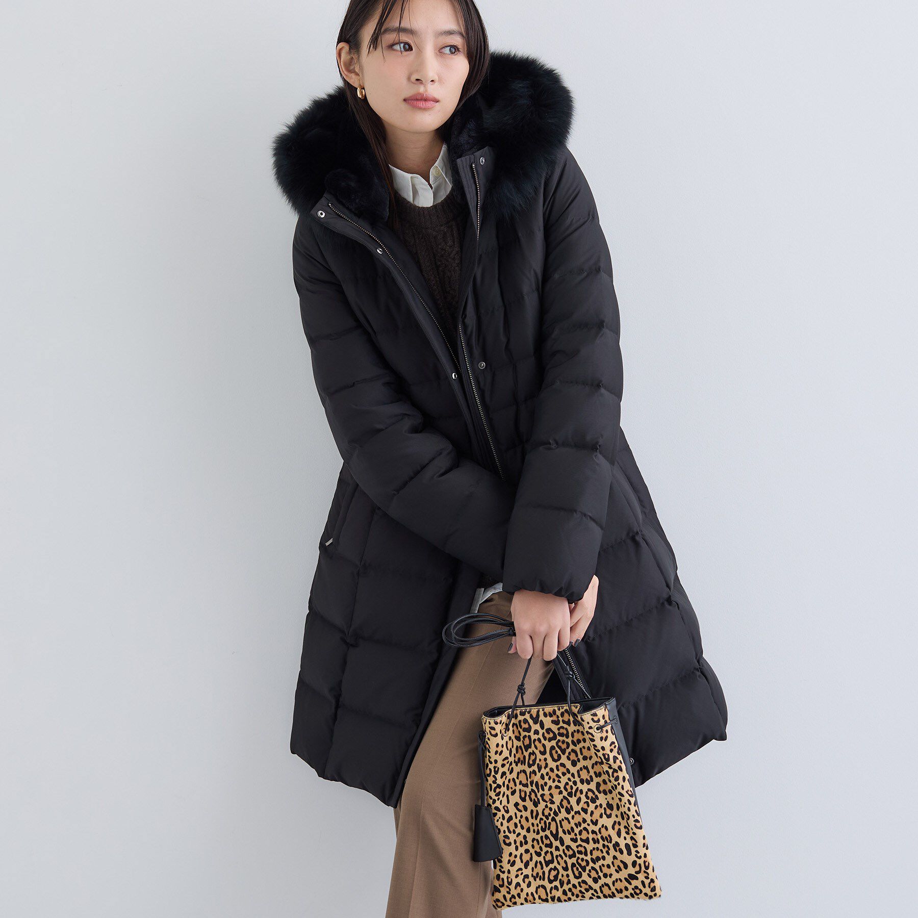 INDIVI「【名品／撥水／抗菌防臭】ロング丈リサイクルダウンコート」|ダウン|